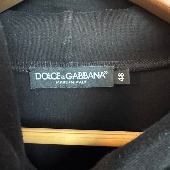 Dolce and Gabbana Black Cropped Sweatshirt SZ L - Picture 5 of 13